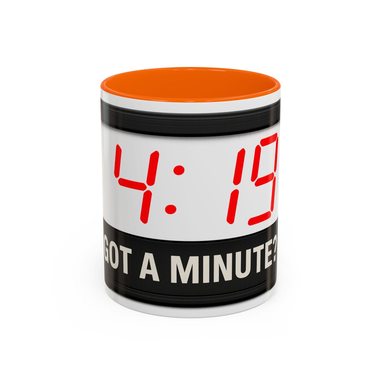 4:19 Digital Clock Coffee Mug