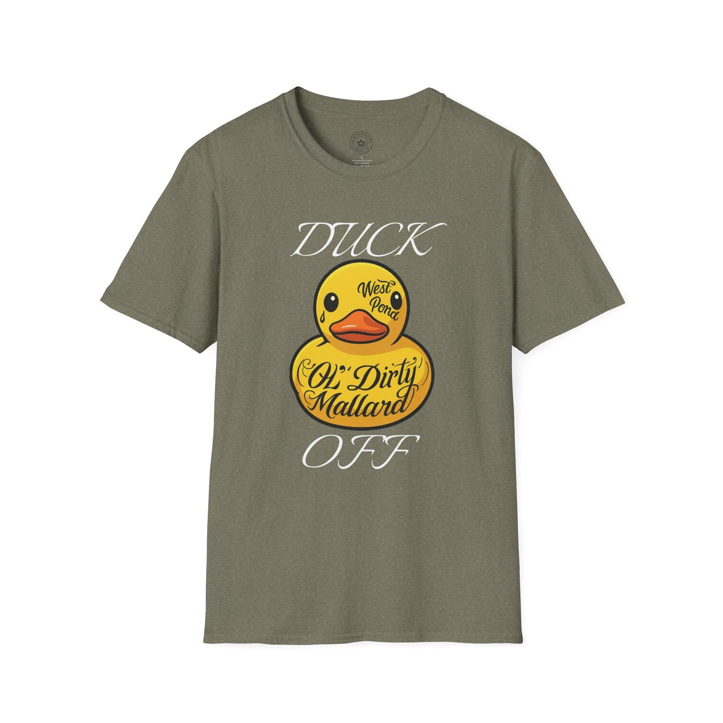 Rubber Duck Unisex T-Shirt with 'Duck Off' Design