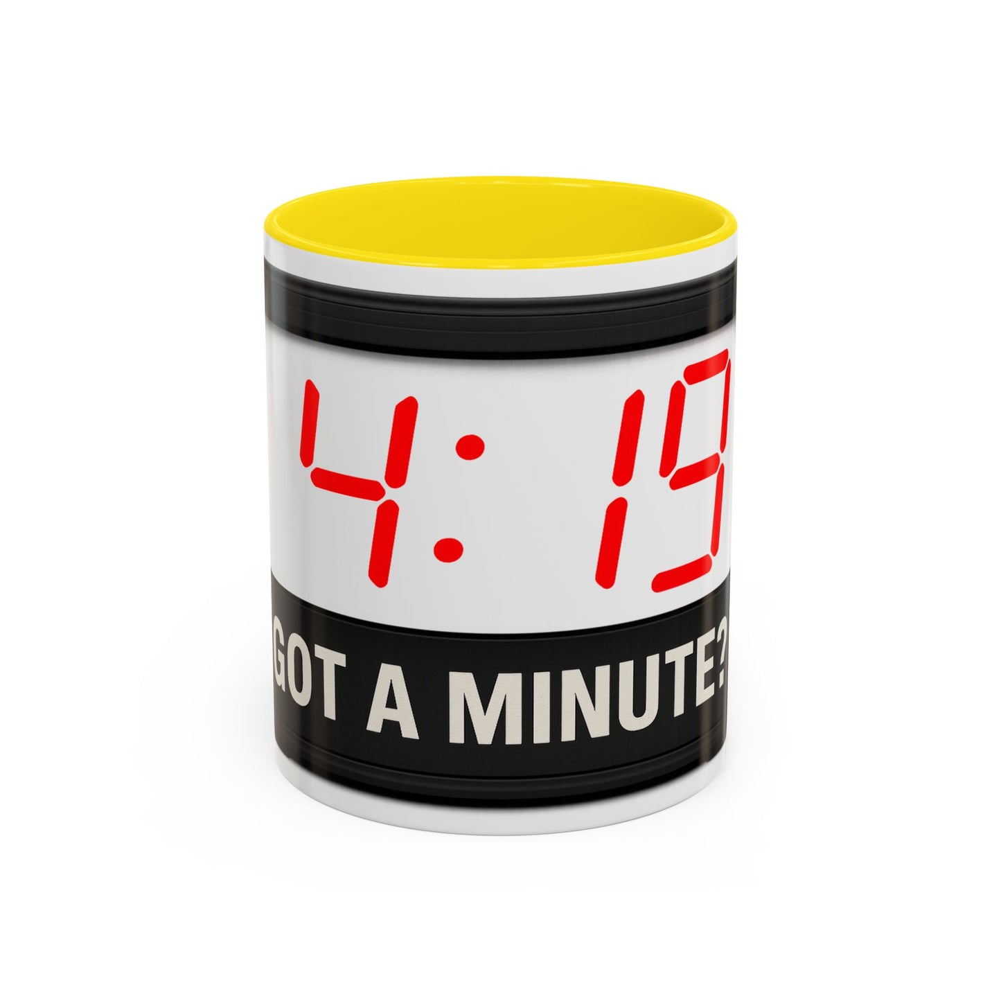 4:19 Digital Clock Coffee Mug