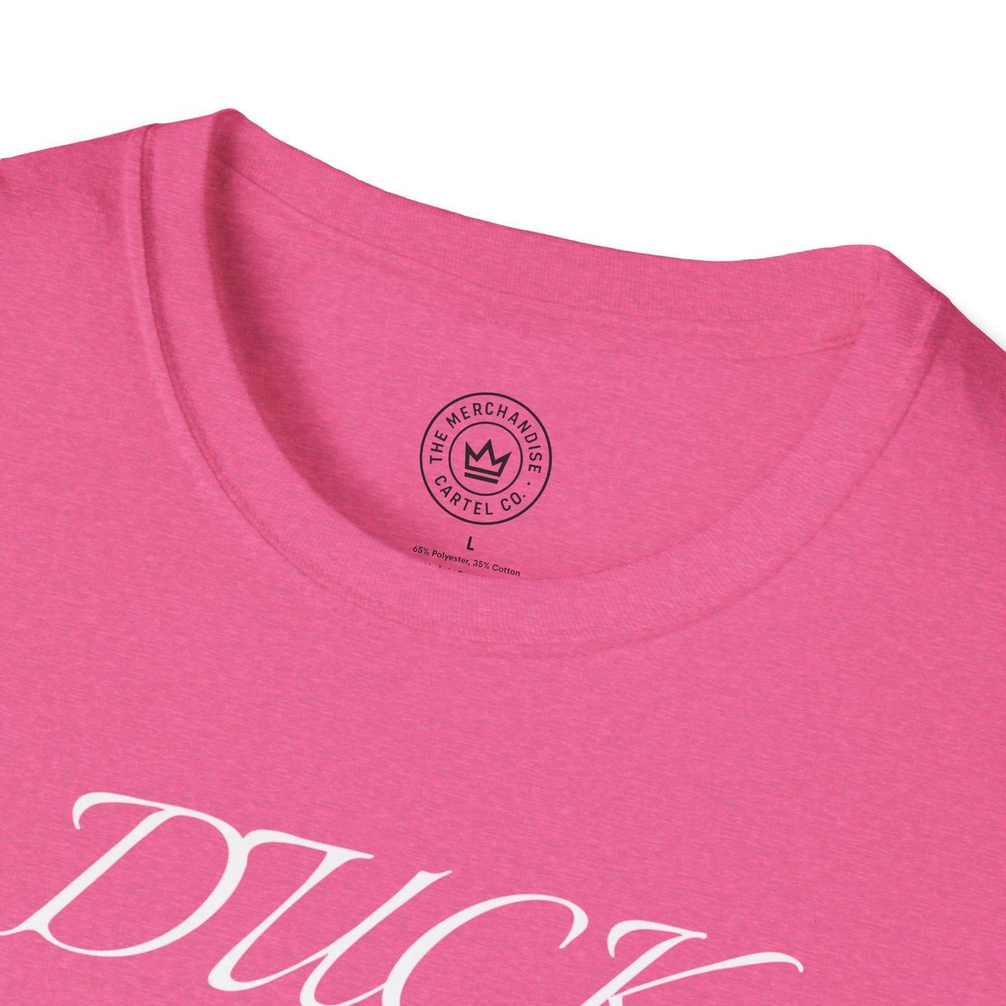 Rubber Duck Unisex T-Shirt with 'Duck Off' Design