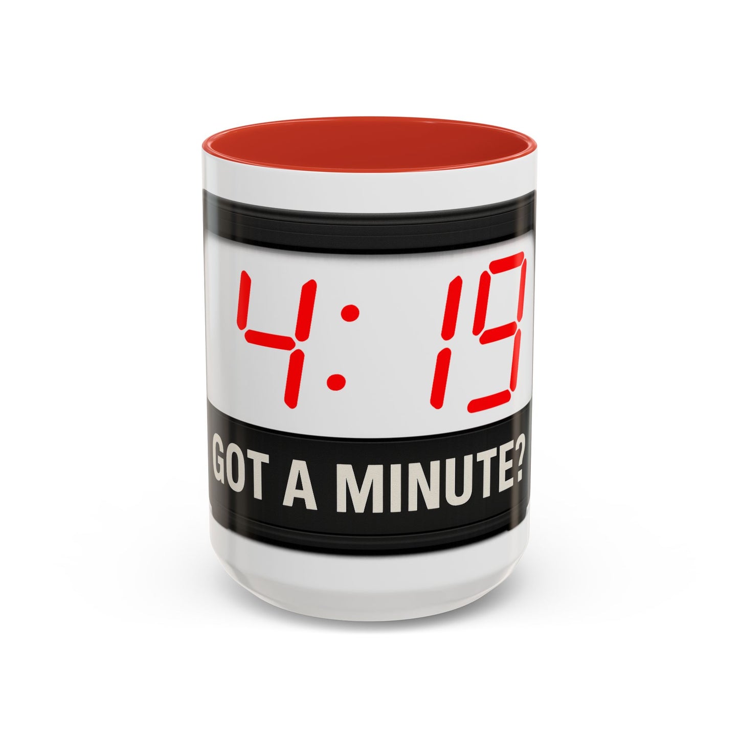 4:19 Digital Clock Coffee Mug