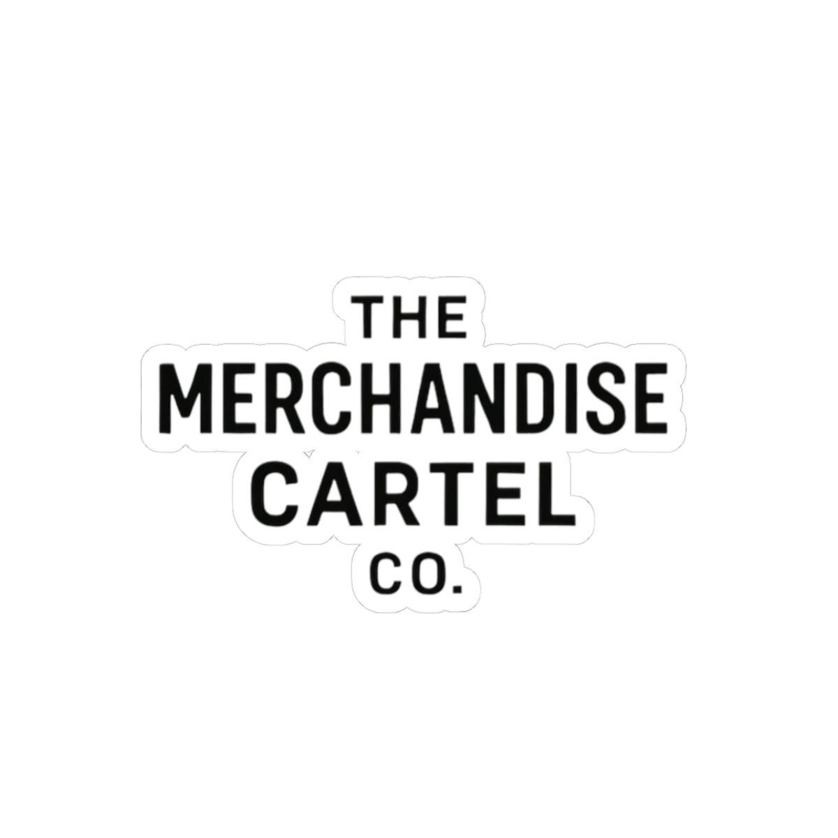 The Merchandise Cartel Co Stacked Logo Sticker