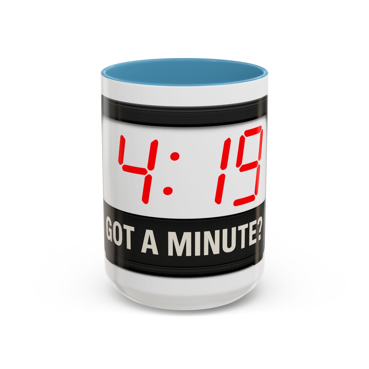 4:19 Digital Clock Coffee Mug