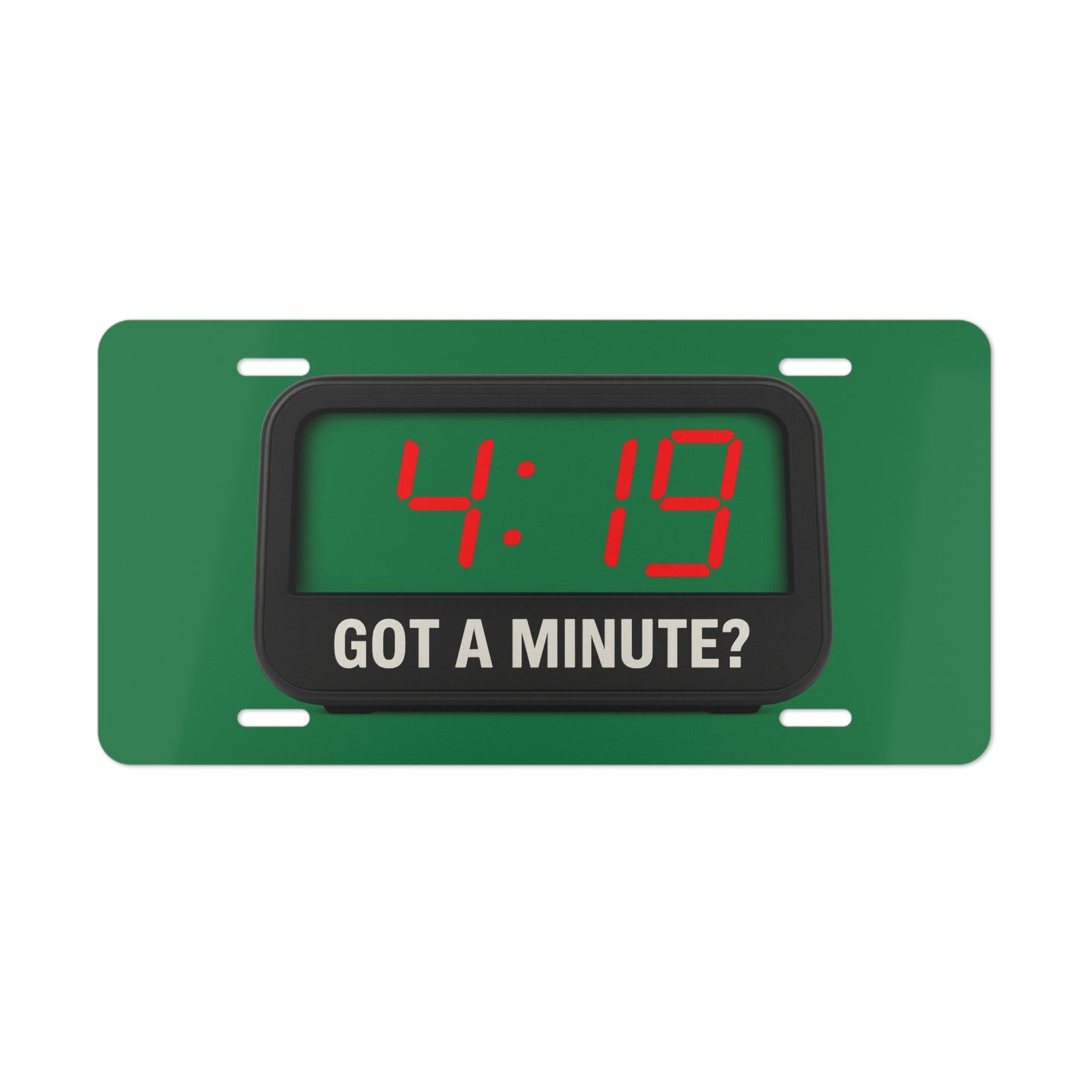 4:19 License Plate