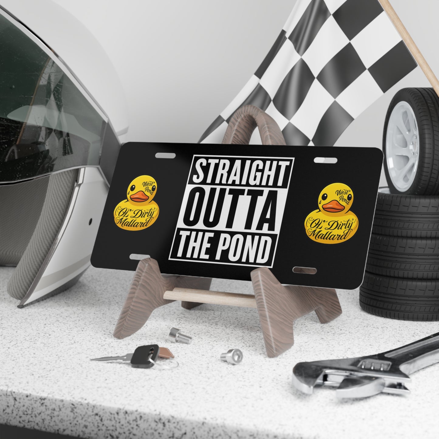 Straight Outta The Pond License Plate