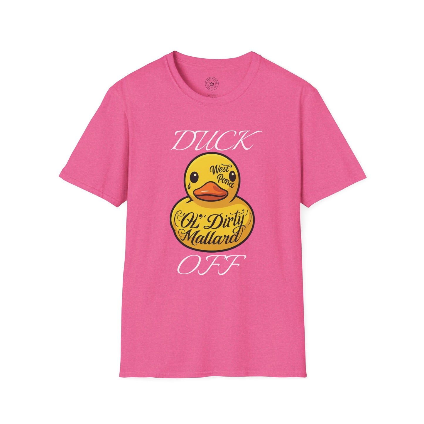 Rubber Duck Unisex T-Shirt with 'Duck Off' Design