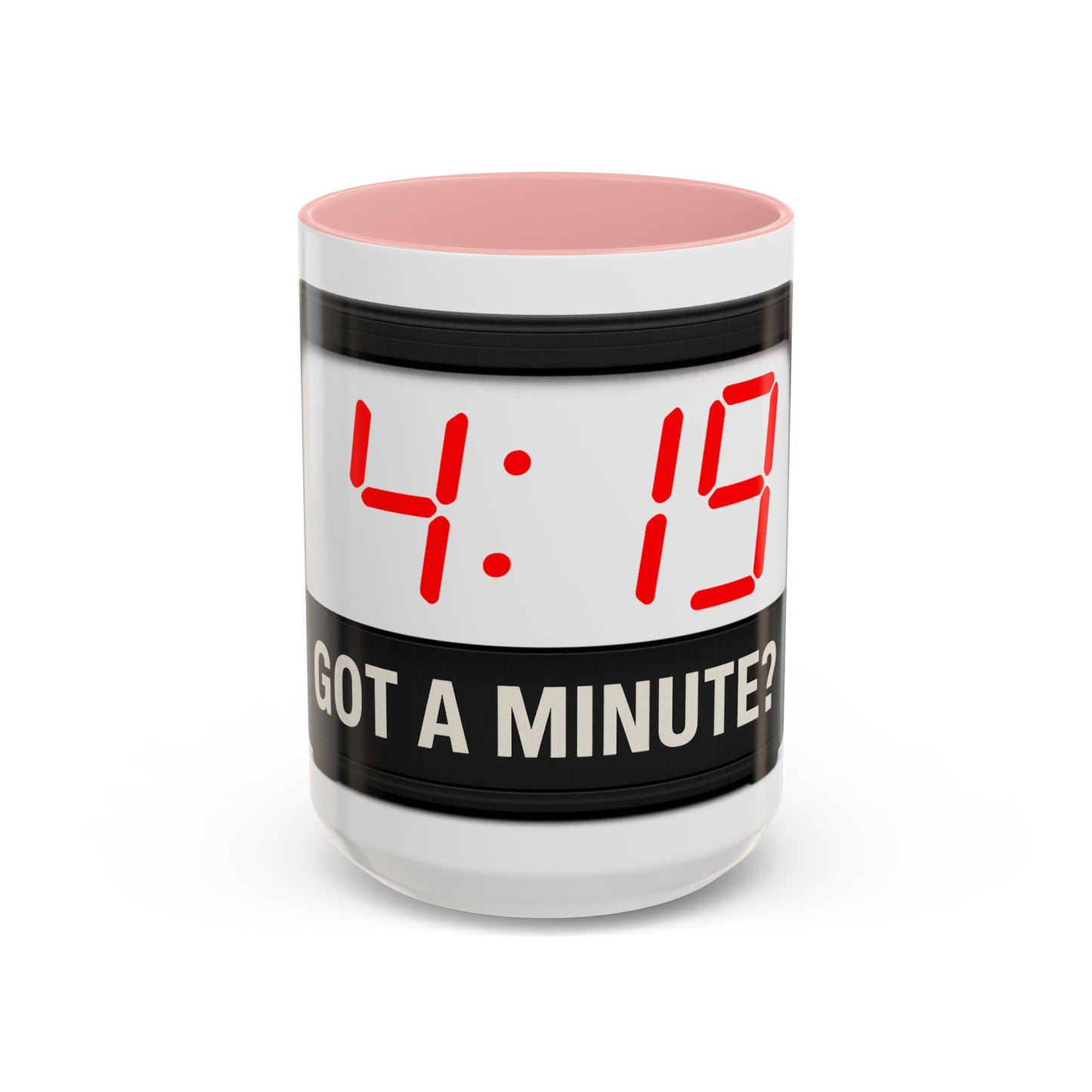 4:19 Digital Clock Coffee Mug