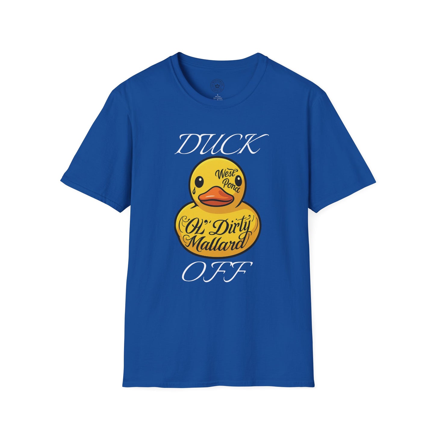 Rubber Duck Unisex T-Shirt with 'Duck Off' Design
