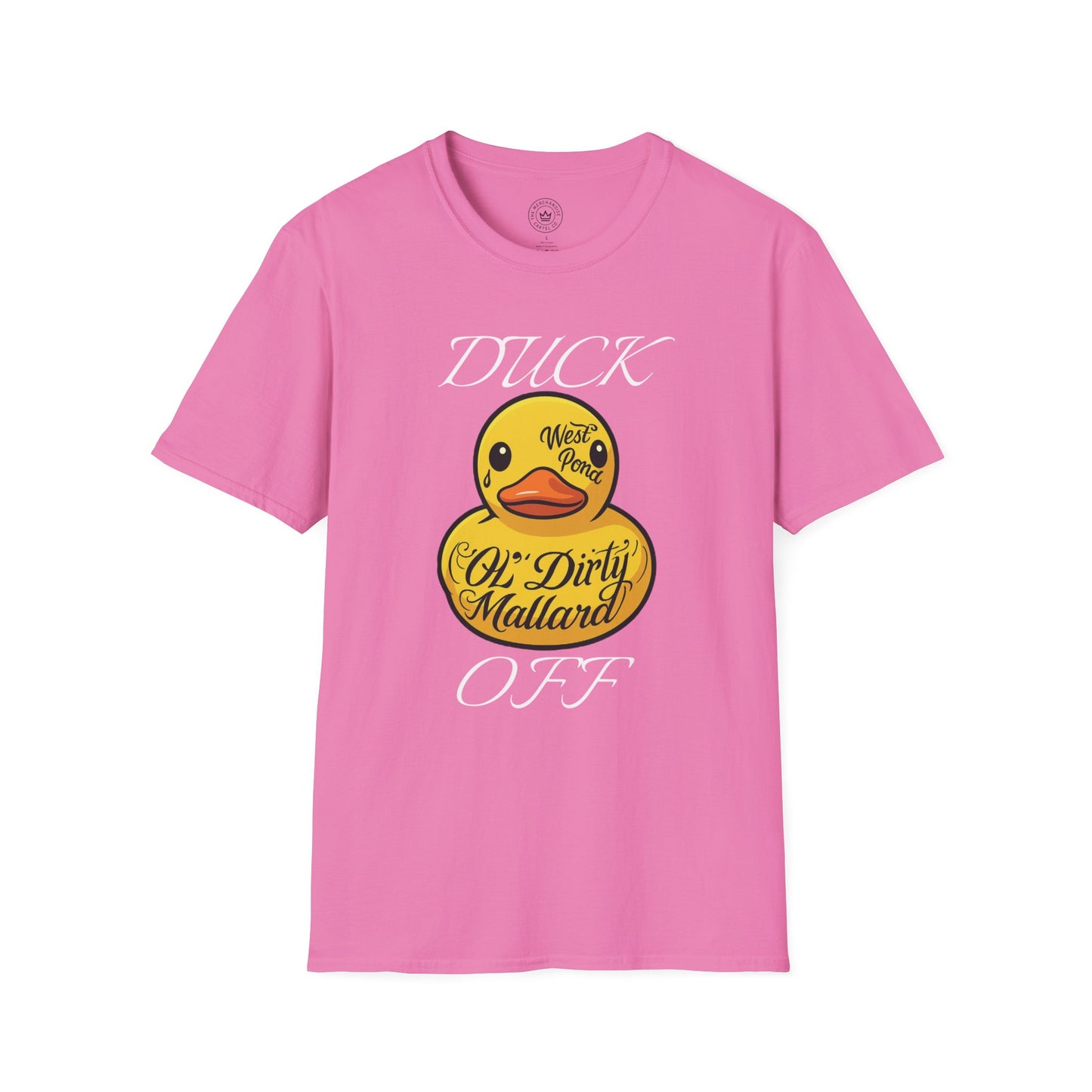 Rubber Duck Unisex T-Shirt with 'Duck Off' Design