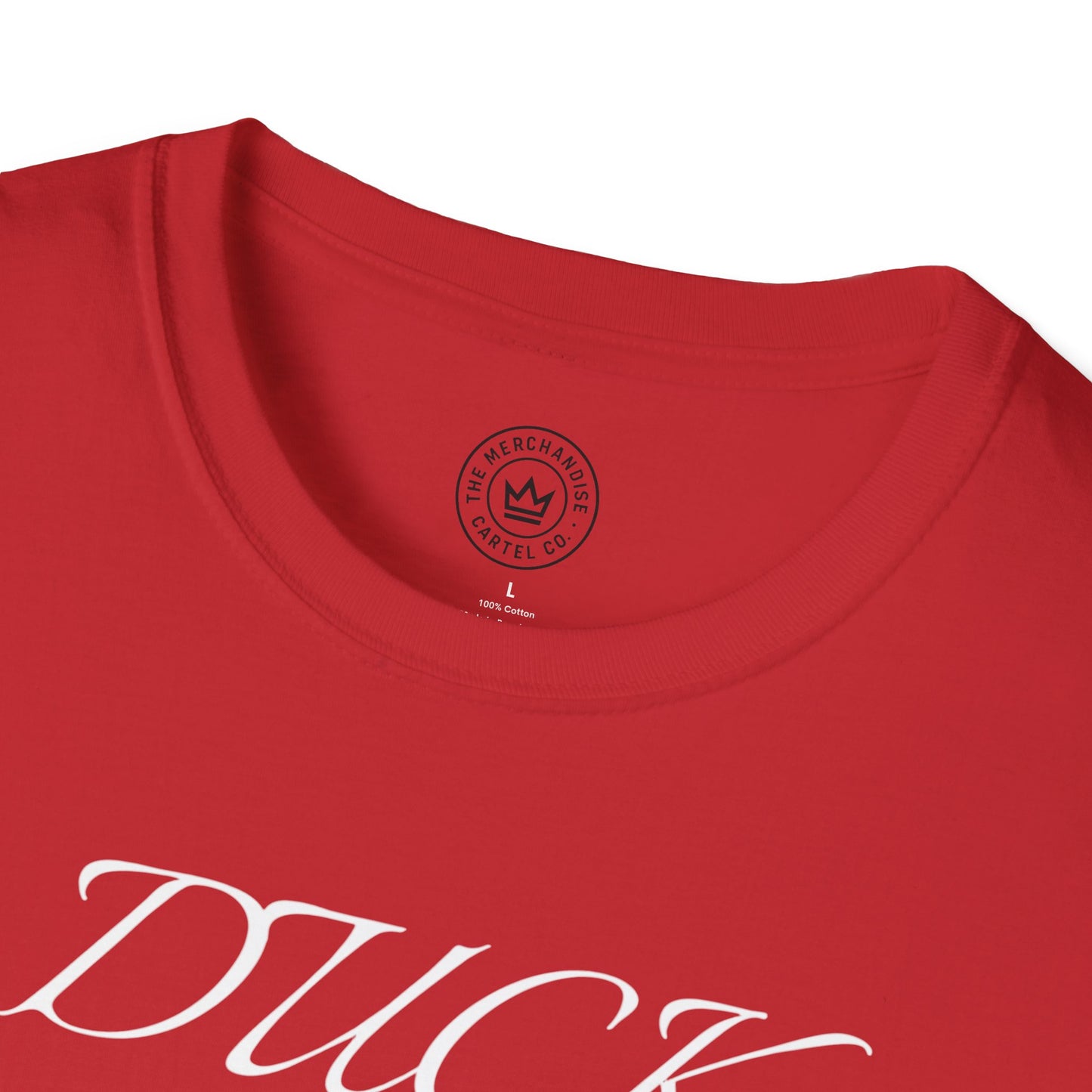 Rubber Duck Unisex T-Shirt with 'Duck Off' Design