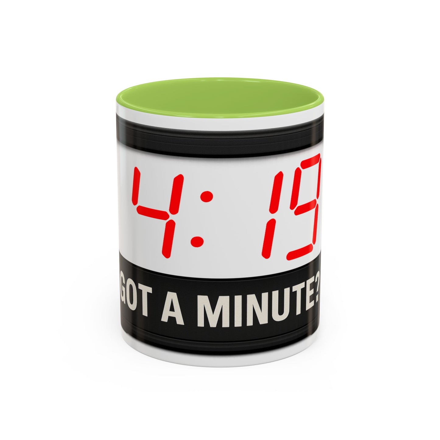 4:19 Digital Clock Coffee Mug