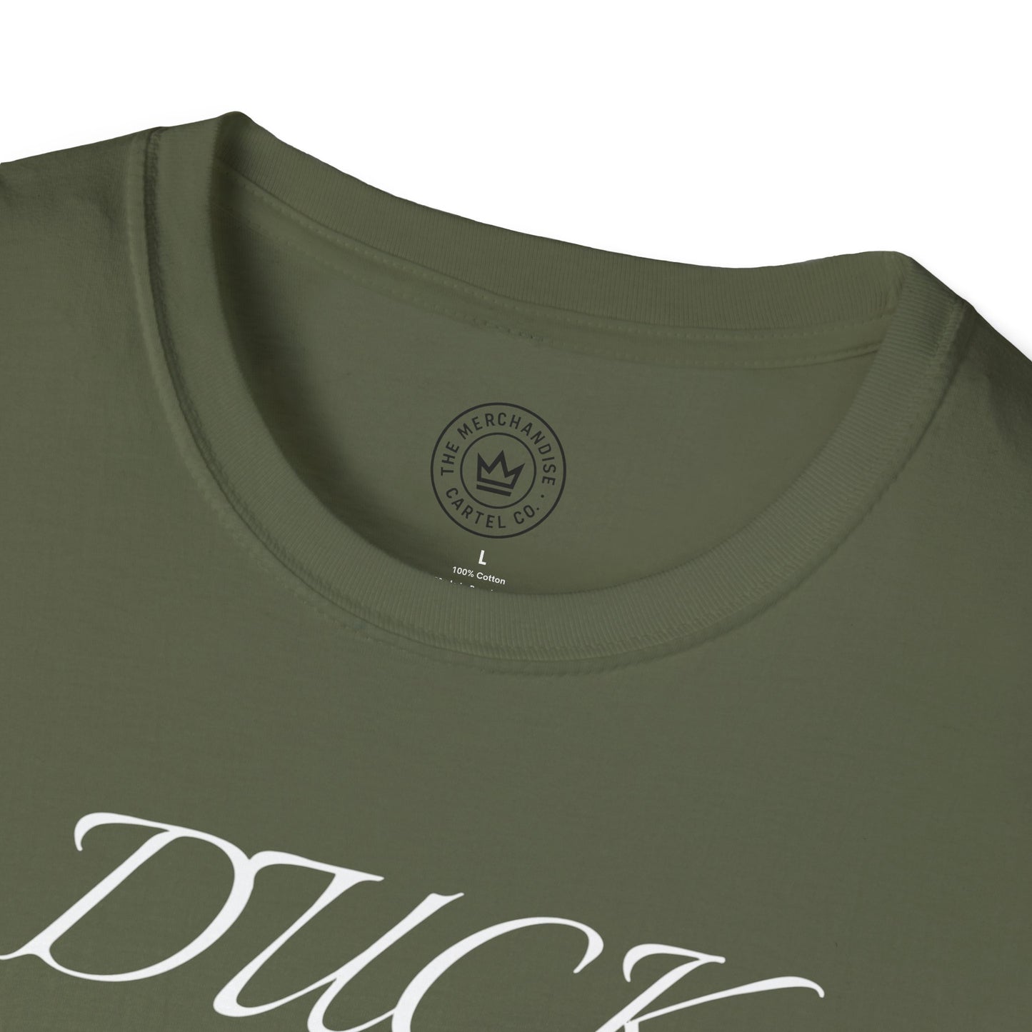 Rubber Duck Unisex T-Shirt with 'Duck Off' Design