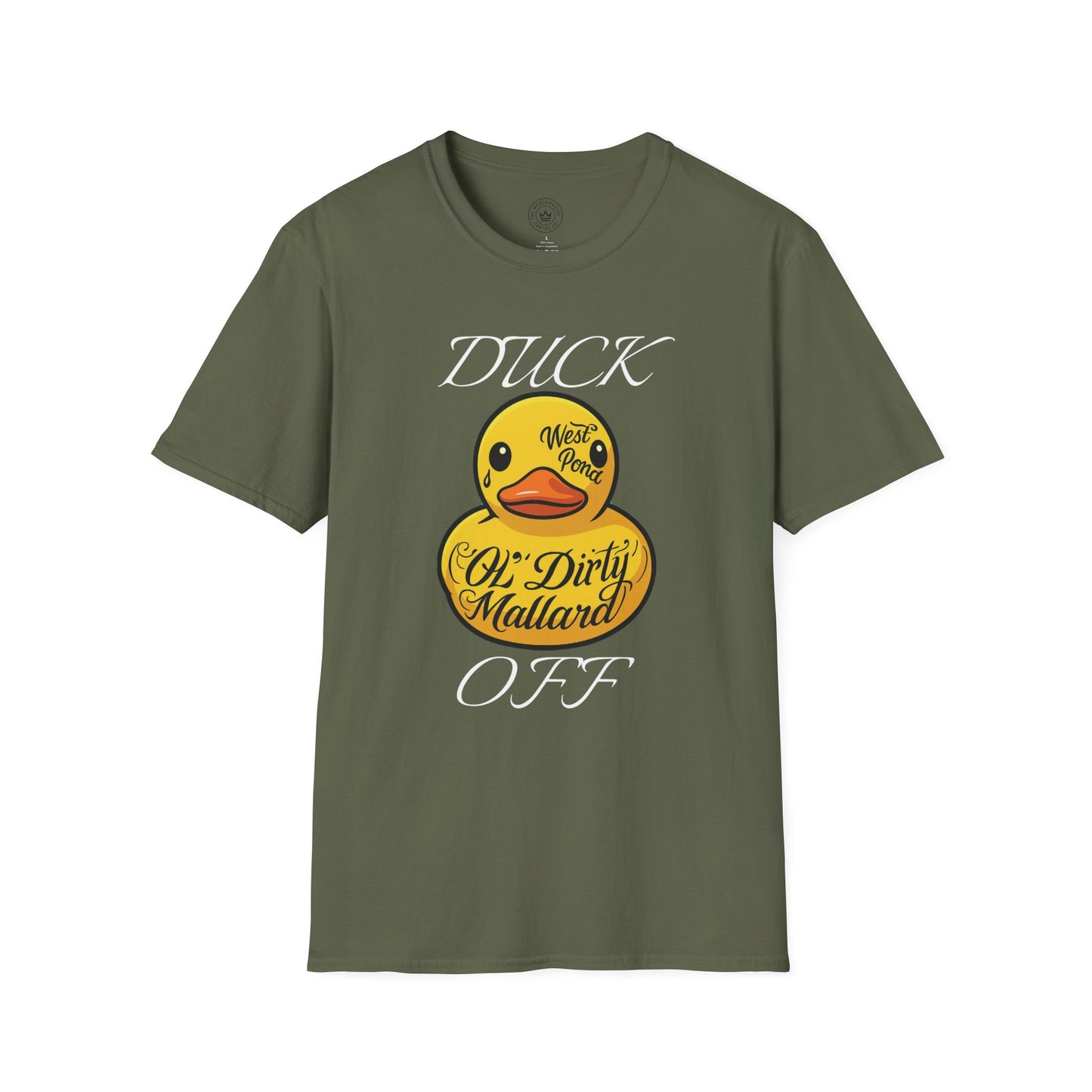 Rubber Duck Unisex T-Shirt with 'Duck Off' Design