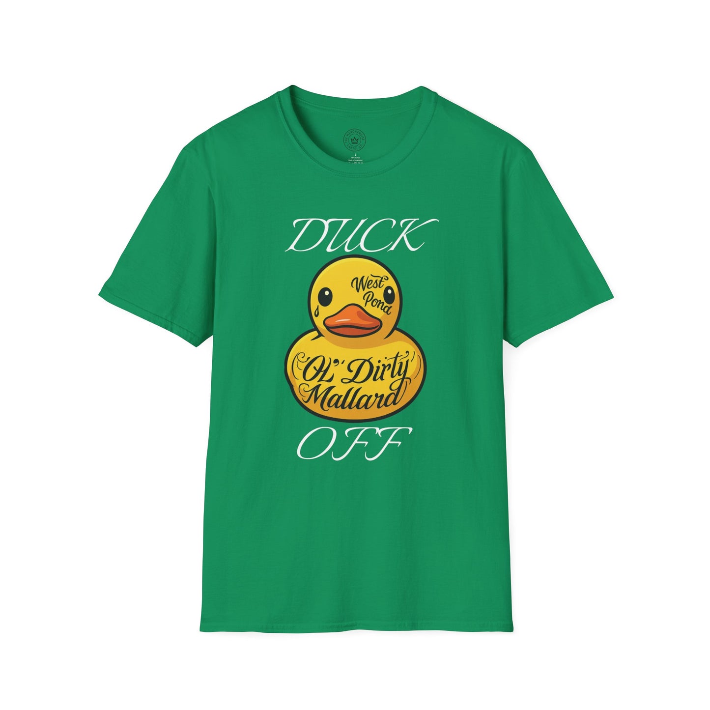 Rubber Duck Unisex T-Shirt with 'Duck Off' Design