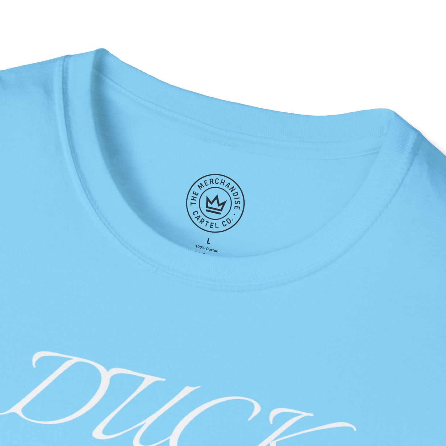 Rubber Duck Unisex T-Shirt with 'Duck Off' Design