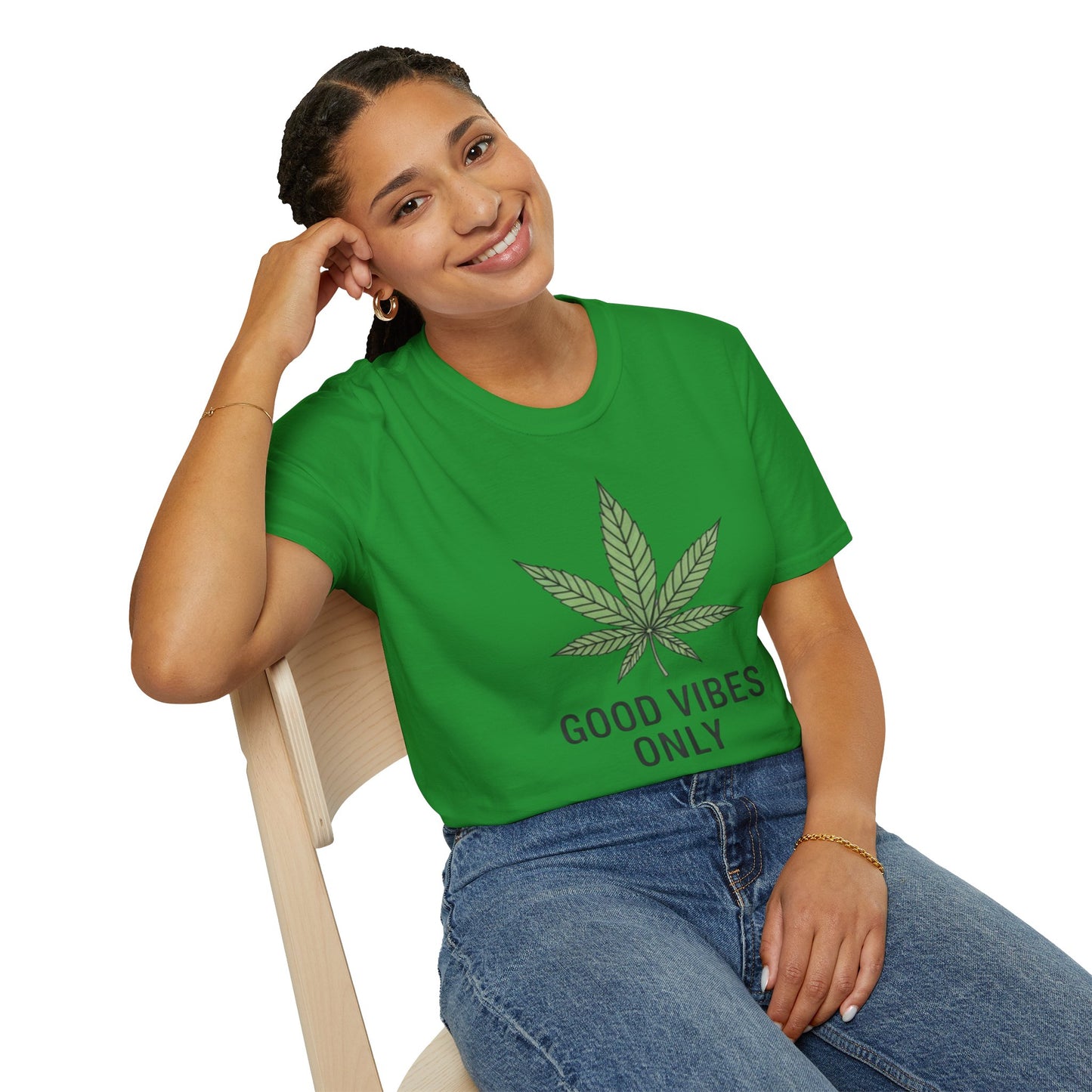 Good Vibes Leaf T-Shirt