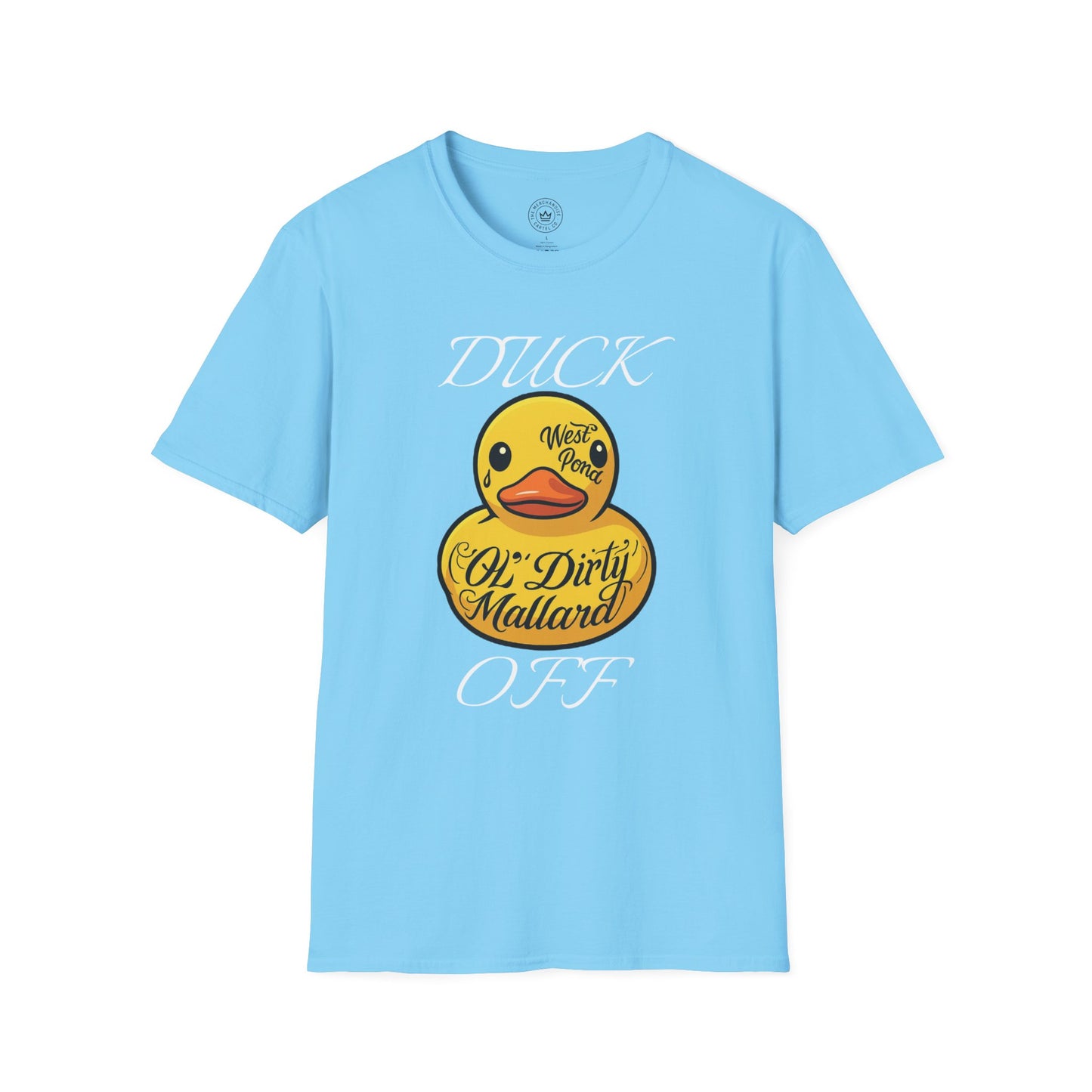 Rubber Duck Unisex T-Shirt with 'Duck Off' Design